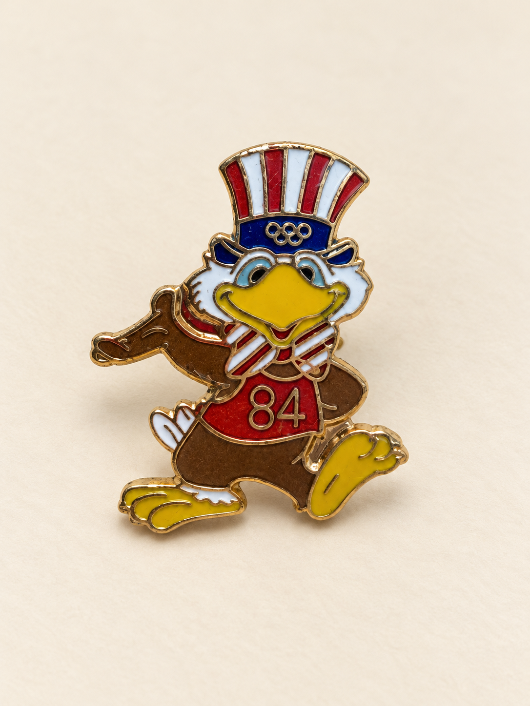 Los Angeles 1984 Sam the Eagle Olympic Mascot Pin
