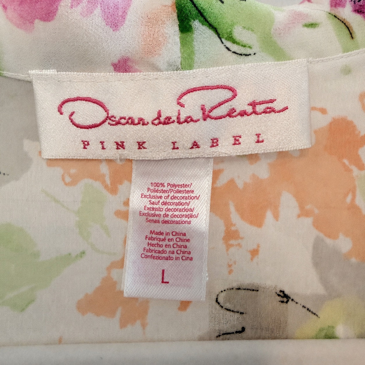 Oscar de la Renta - Pink Label Vintage Floral Robe