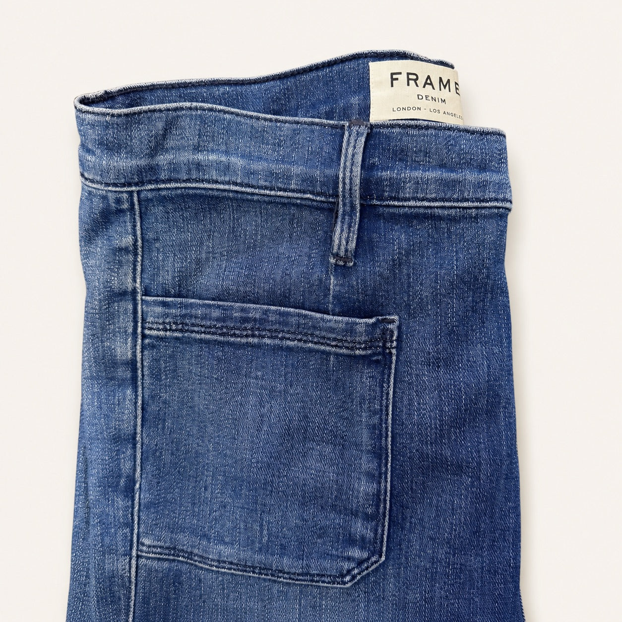 FRAME Wide Leg Front Pocket Jeans