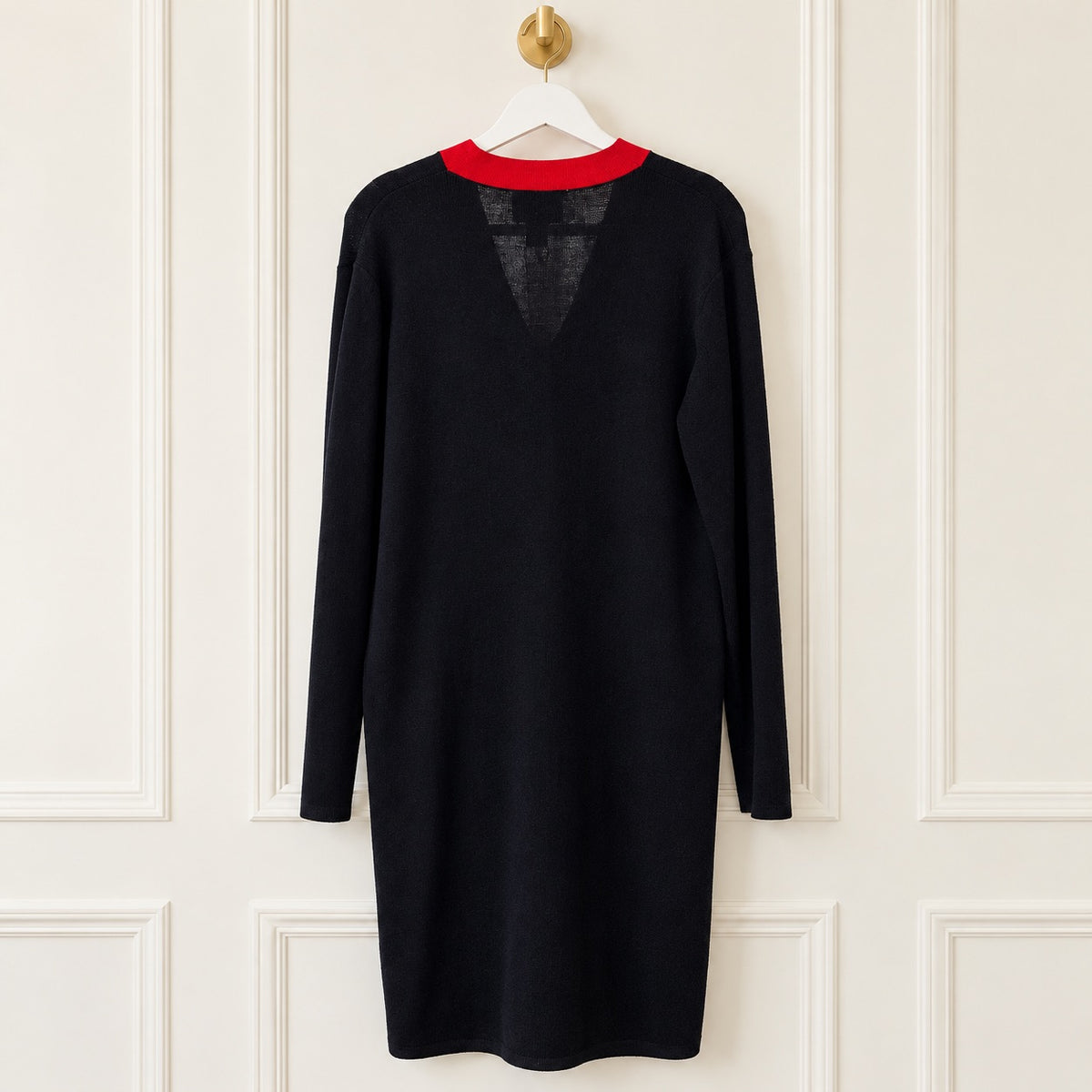 Karin Stevens Vintage Colorblock Duster with Anchor Buttons