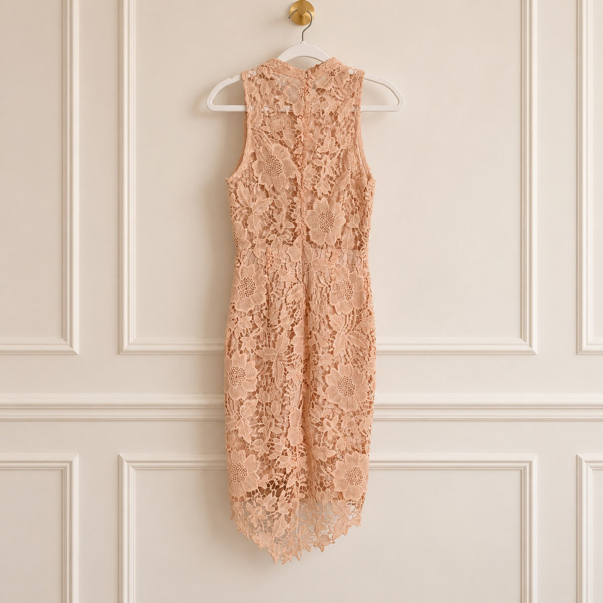 ASTR the Label Pink Floral Embroidery Dress