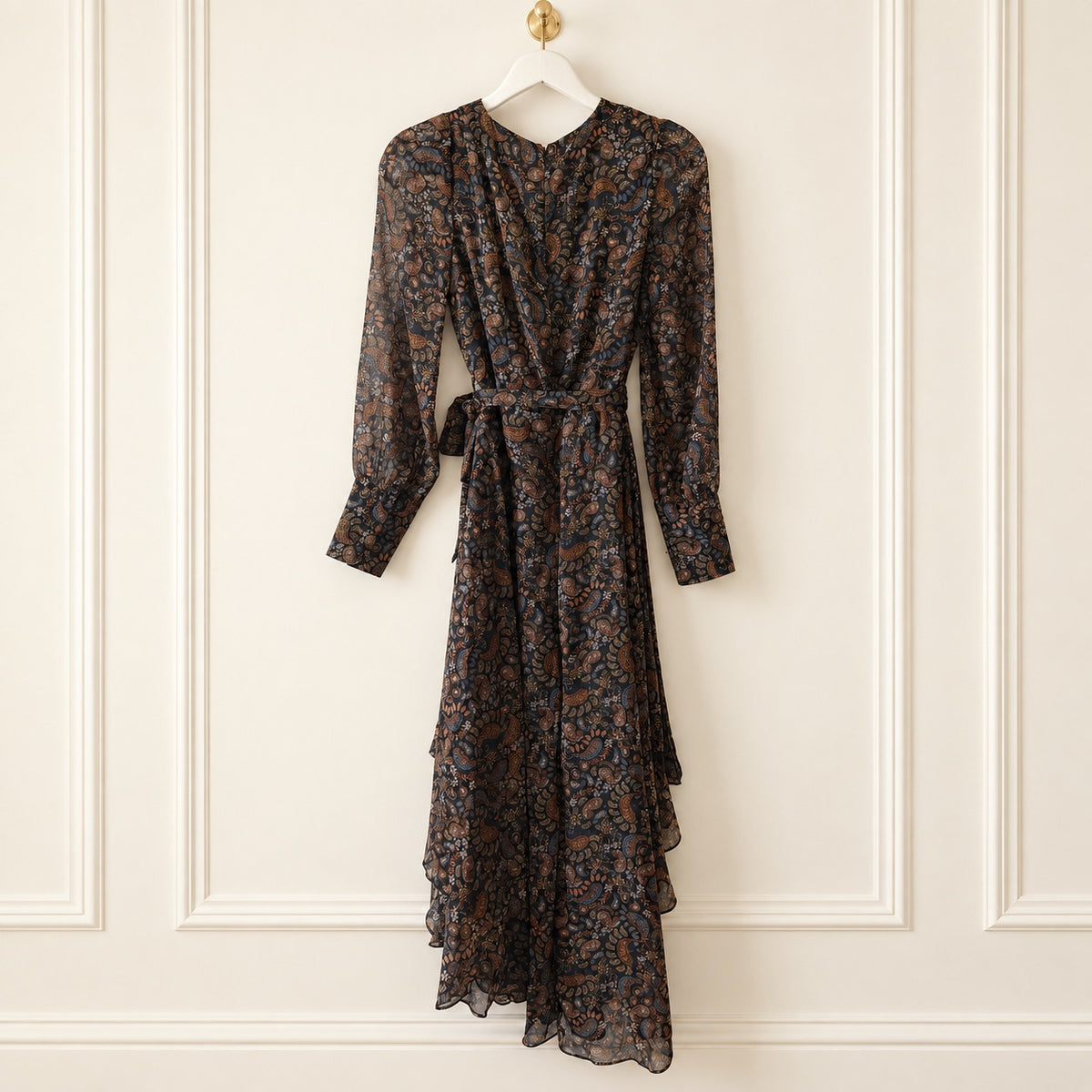 Halogen Size XS Paisley Long Dress