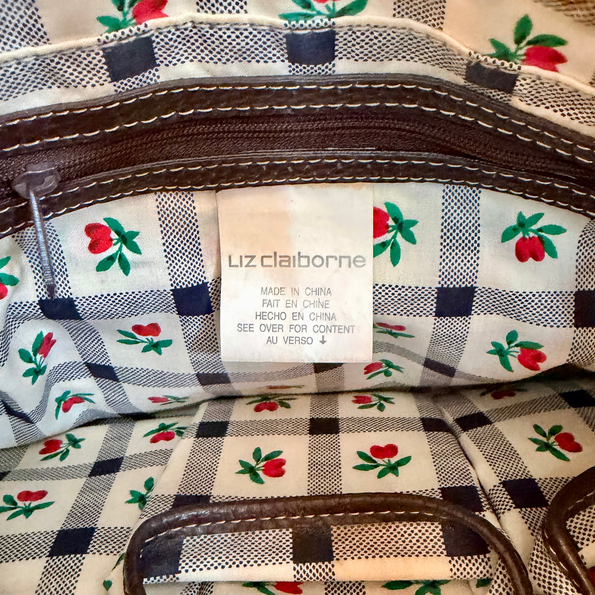 Liz Claiborne Vintage Rattan Shoulder Bag