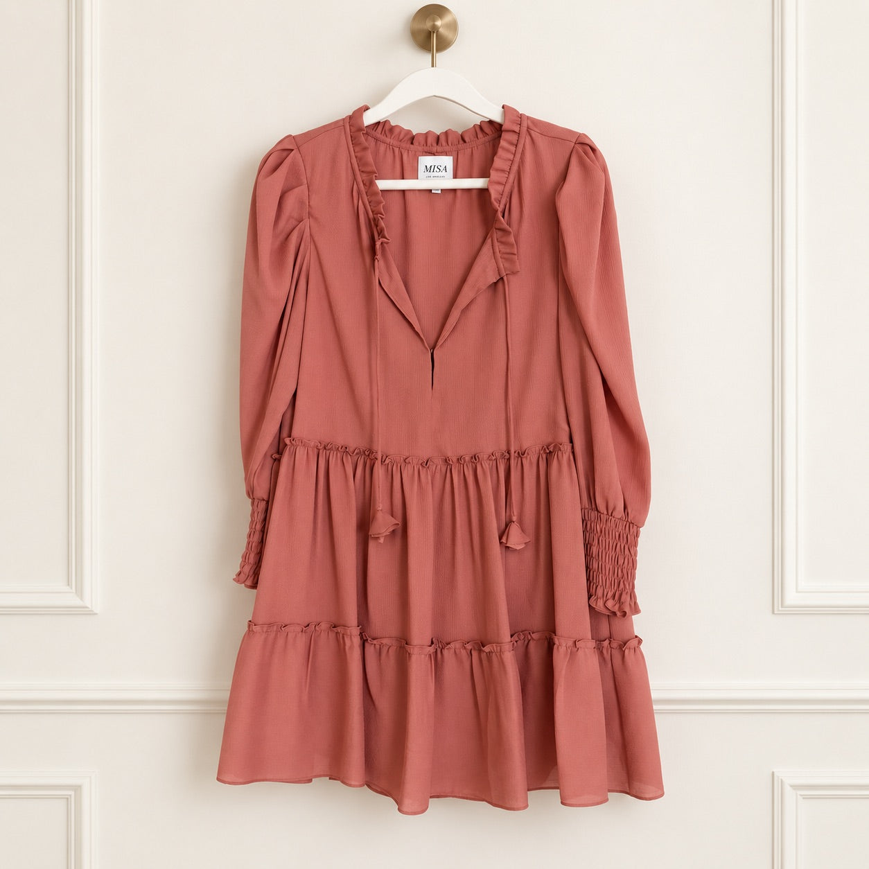 MISA NWOT Dusty Rose Mini Dress