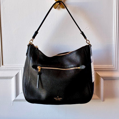 Kate Spade Jackson Street Quincy Purse - Black Pebbled Leather