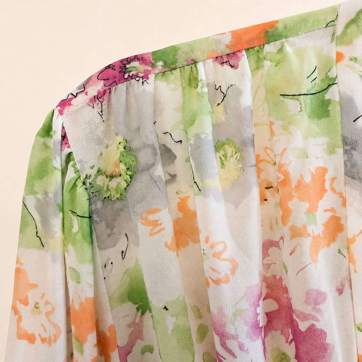 Oscar de la Renta - Pink Label Vintage Floral Robe