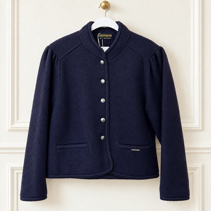 Vintage Geiger Navy Wool Jacket | Size 38
