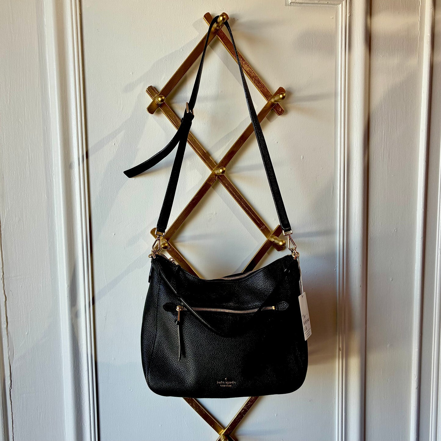 Kate Spade Jackson Street Quincy Purse - Black Pebbled Leather