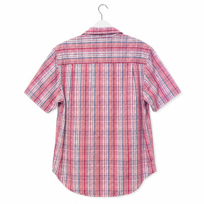 Levi’s Red Plaid Cotton Short Sleeve Button-Up Shirt | M