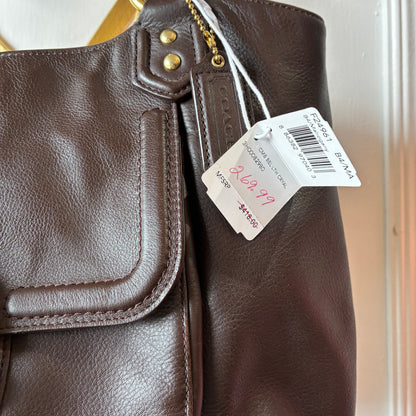 2013 COACH Campbell Leather Belle Carryall in Mahogany Style Number F24961