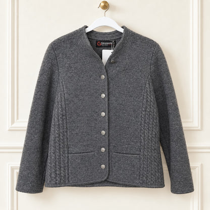 Giesswein Gray Pure New Wool Jacket | Size 40