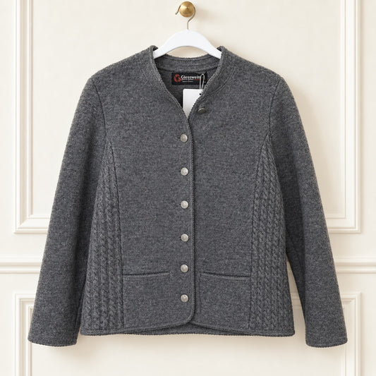 Giesswein Gray Pure New Wool Jacket | Size 40