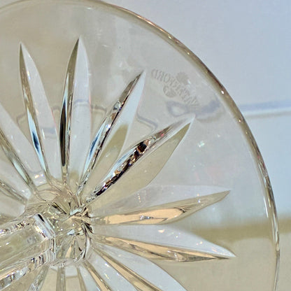 Waterford Crystal Clarendon Ruby Red Hock Wine Glass Cut to Clear Signed Pair