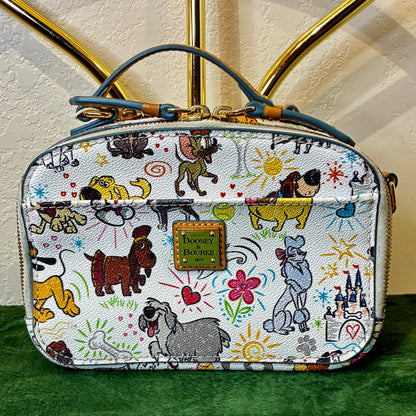 Disney Dooney Bourke Dogs Sketch Ambler Crossbody Purse Disney Parks Rare