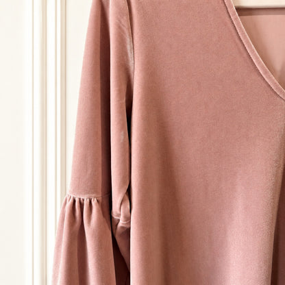 Madewell NWT Dusty Rose Velvet Dress