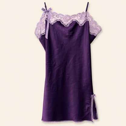 Victoria’s Secret Purple Satin & Lace Nightgown | Size L