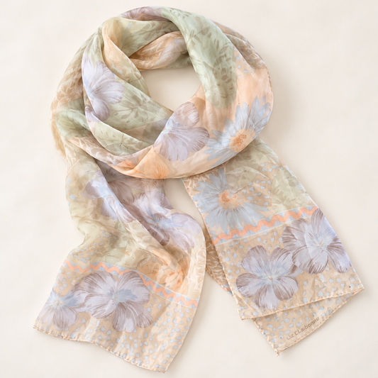 Liz Claiborne Pastel Floral Scarf