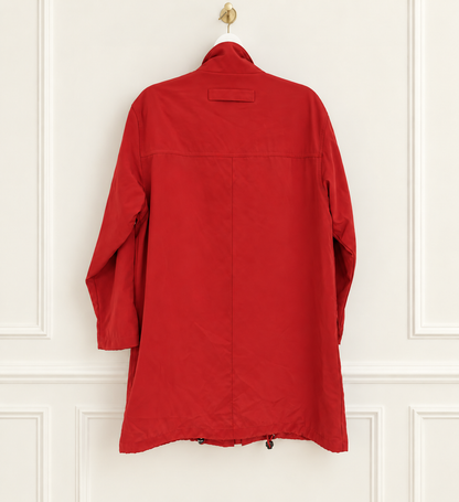 Vintage Bernardo Red Utility Rain Jacket Coat | Size Small