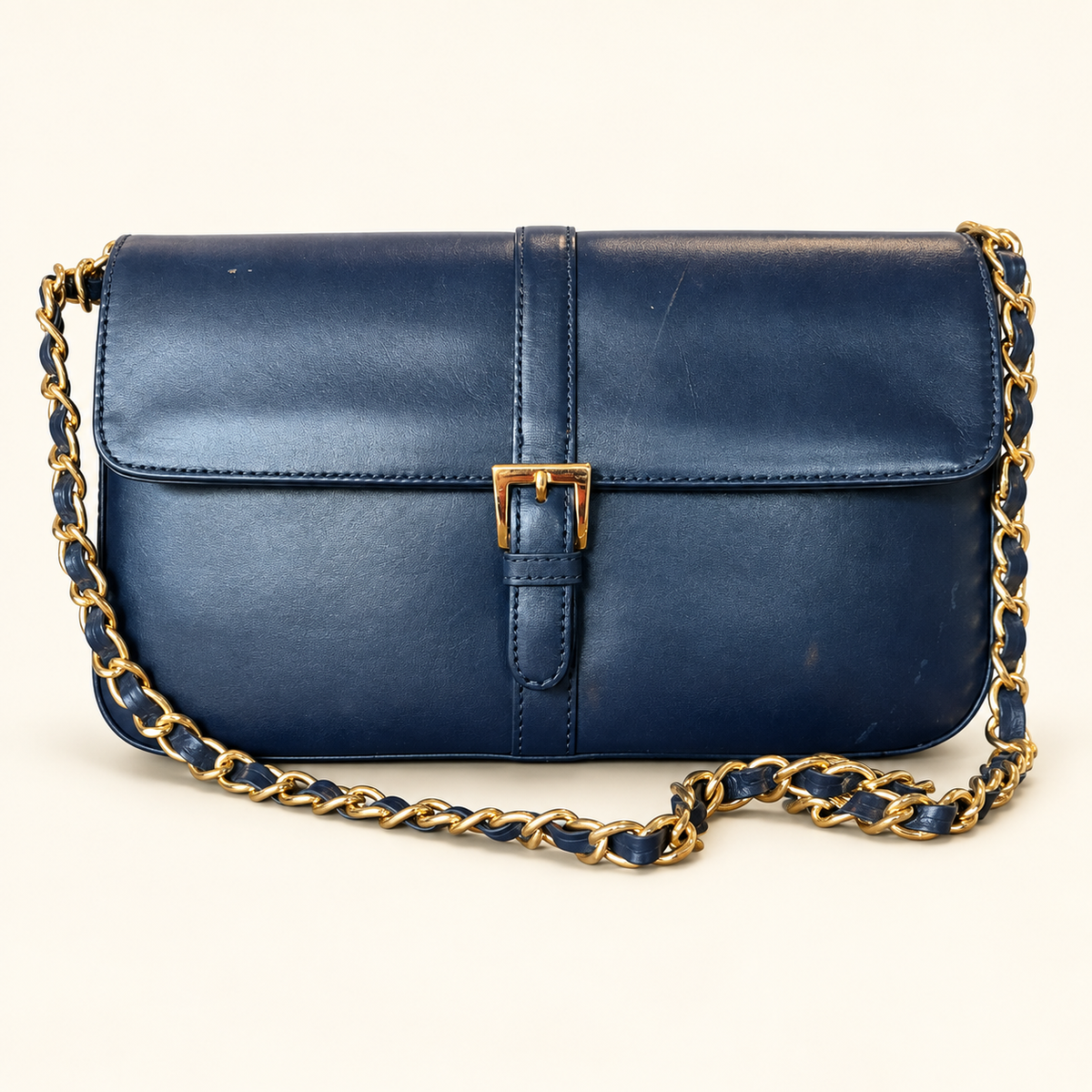 Vintage Blue Crossbody Purse