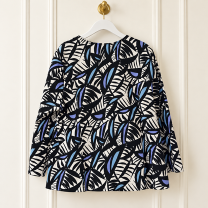 Bob Mackie Wearable Art Abstract Zip-Front Jacket - 1X