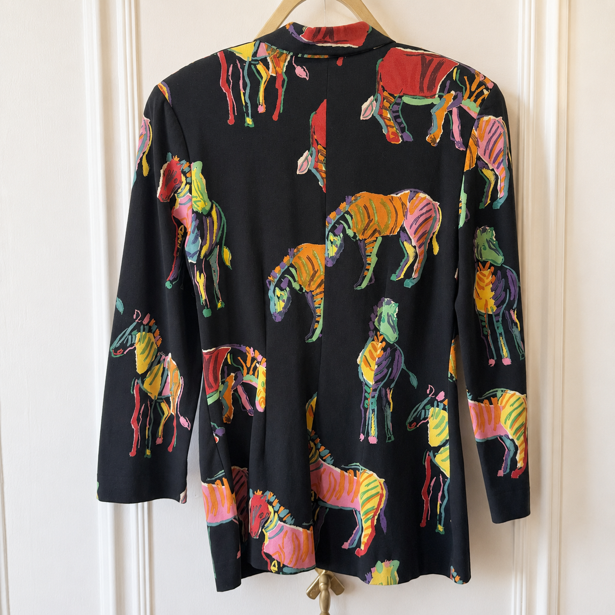 Martine Duvier Paris Vintage Zebra Cotton Blazer