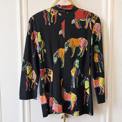 Martine Duvier Paris Vintage Zebra Cotton Blazer