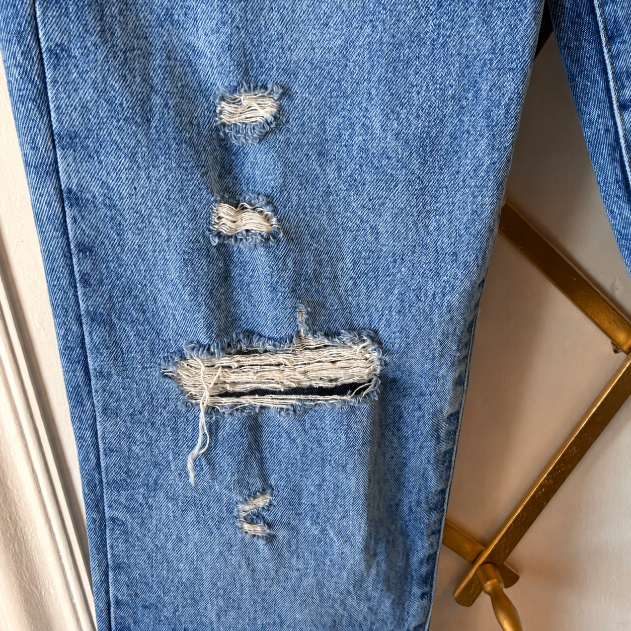 Betro Simone Distressed Straight Leg Jeans