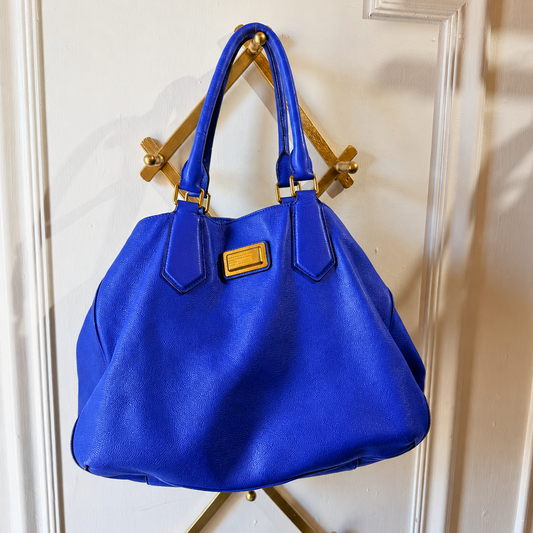 Marc by Marc Jacobs Cobalt Blue Leather Handbag