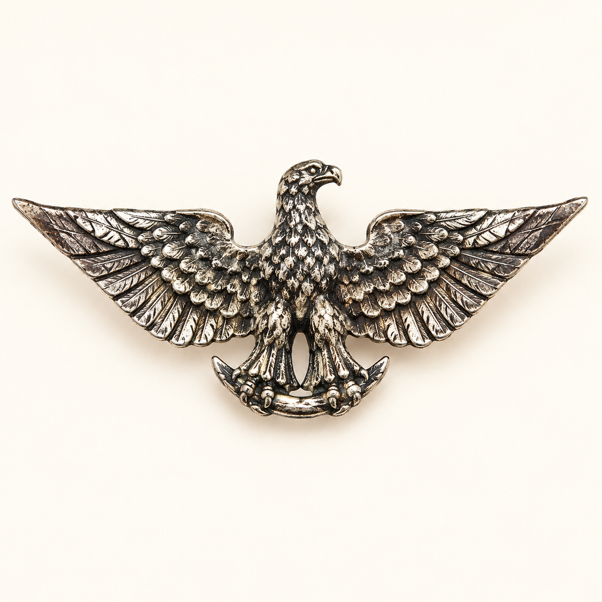 Silver-Tone Eagle Brooch