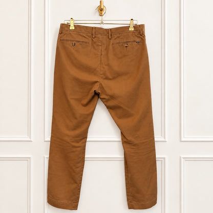 Polo Ralph Lauren Camel Brown Slim-Fit Pants - Tagged 34 x 30