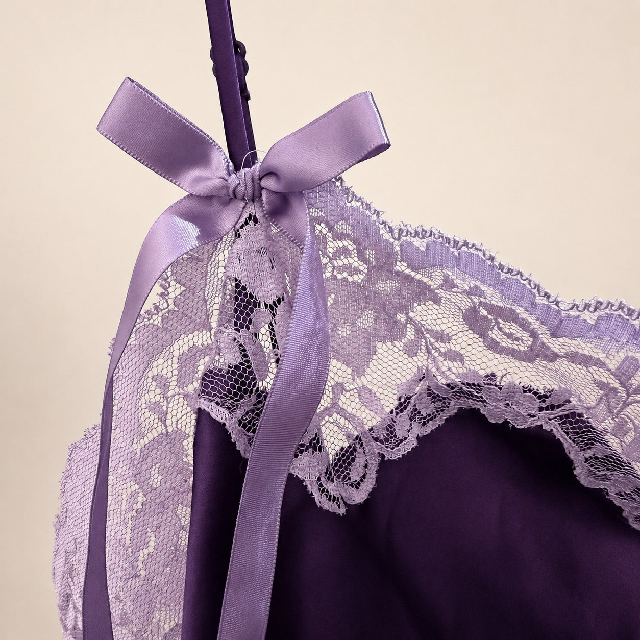 Victoria’s Secret Purple Satin & Lace Nightgown | Size L
