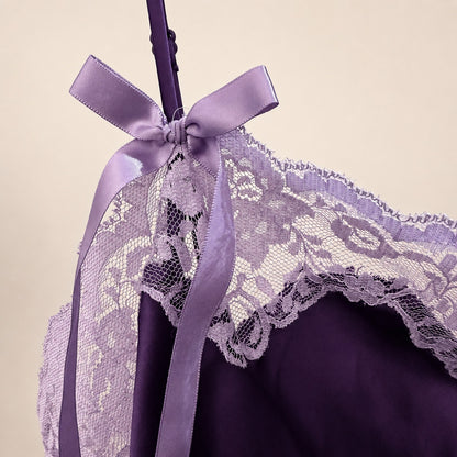 Victoria’s Secret Purple Satin & Lace Nightgown | Size L