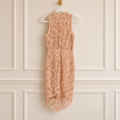 ASTR the Label Pink Floral Embroidery Dress