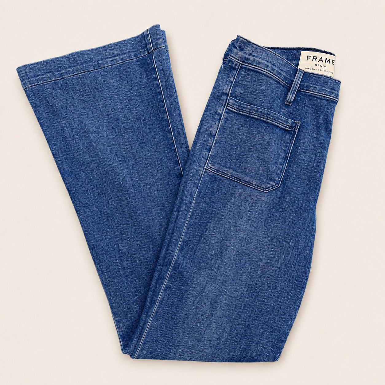 FRAME Wide Leg Front Pocket Jeans