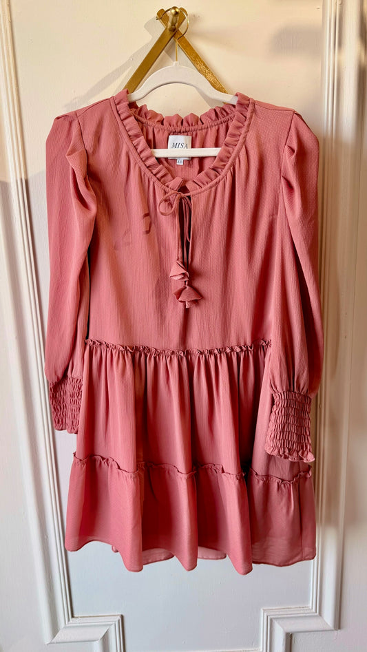 MISA NWOT Dusty Rose Mini Dress