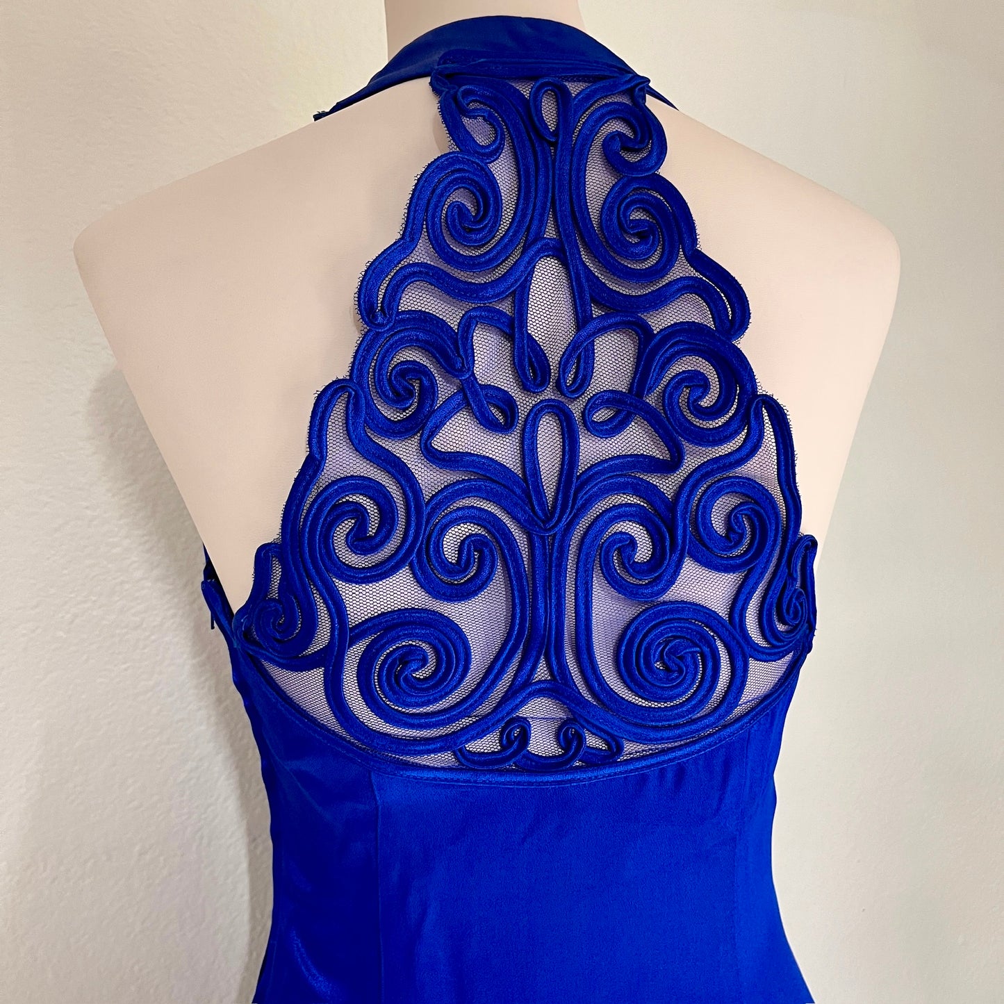 Gunne Sax | Jessica McClintock Royal Blue Satin Dress