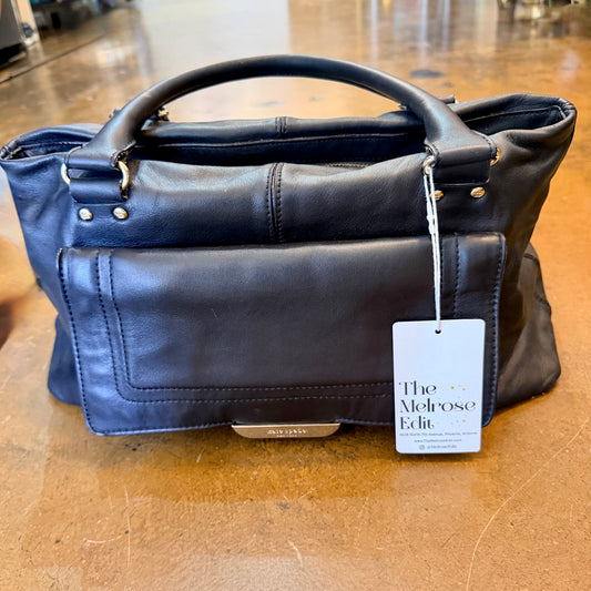 Kate Spade Tompkins Square “Billie” Black Leather Satchel