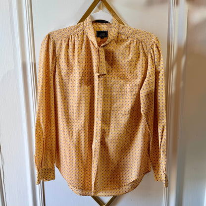 Vintage John Henry Yellow Paisley Button Down Blouse
