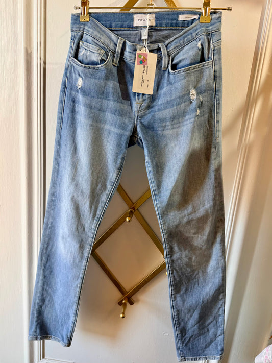 FRAME Le Garçon Distressed Jeans – Size 25
