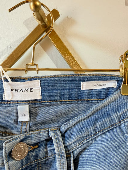 FRAME Le Garçon Distressed Jeans – Size 25