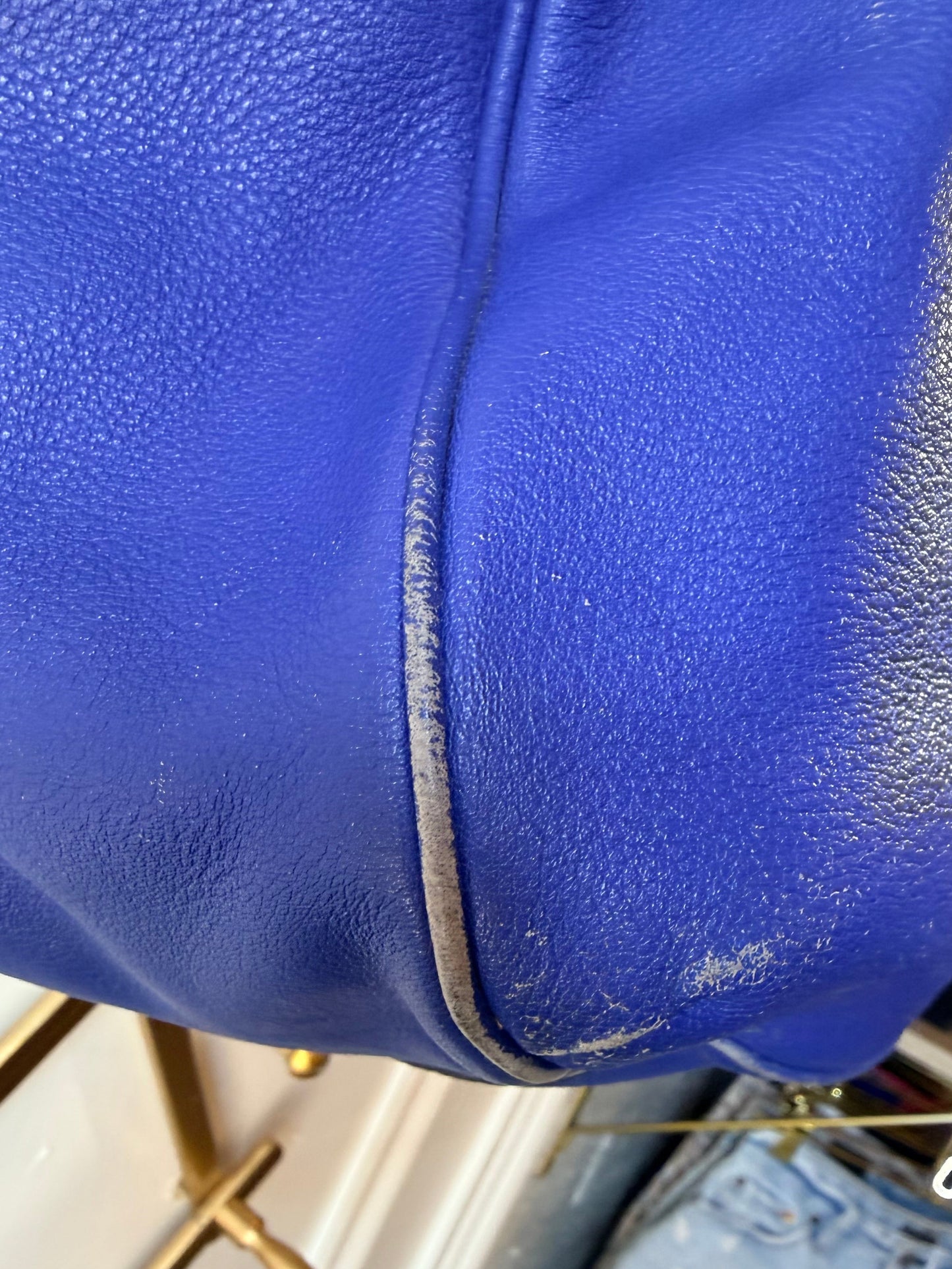 Marc by Marc Jacobs Cobalt Blue Leather Handbag