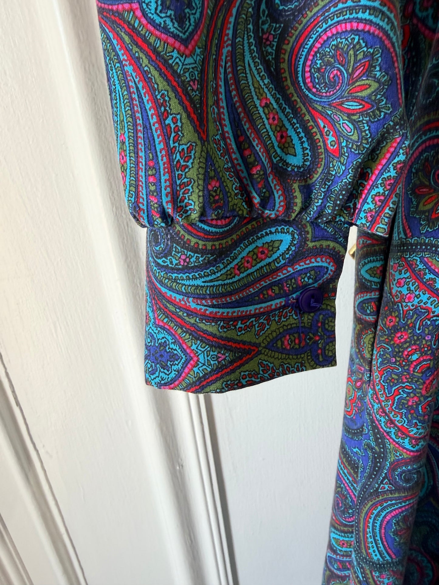 Vintage Bedford Fair Paisley Midi Dress