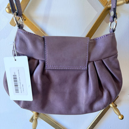 Vintage Vera Pelle Lavender Leather Shoulder Bag