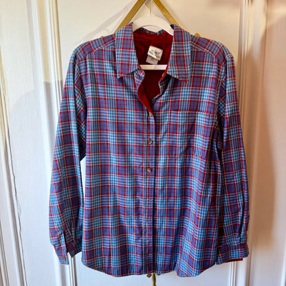 Vintage Koret City Blues Plaid Button Down Shirt