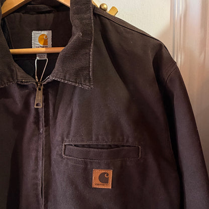 Carhartt 2014 Bankston Bomber Jacket Dark Brown Men’s Size Large