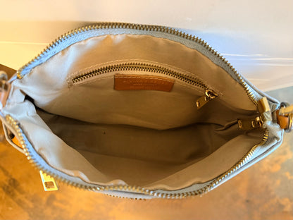Davina Firenze  Light Blue Leather Handbag