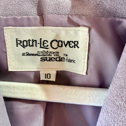 Vintage Roth-Le-Cover Lavender Suede Blazer – Women’s Size 10