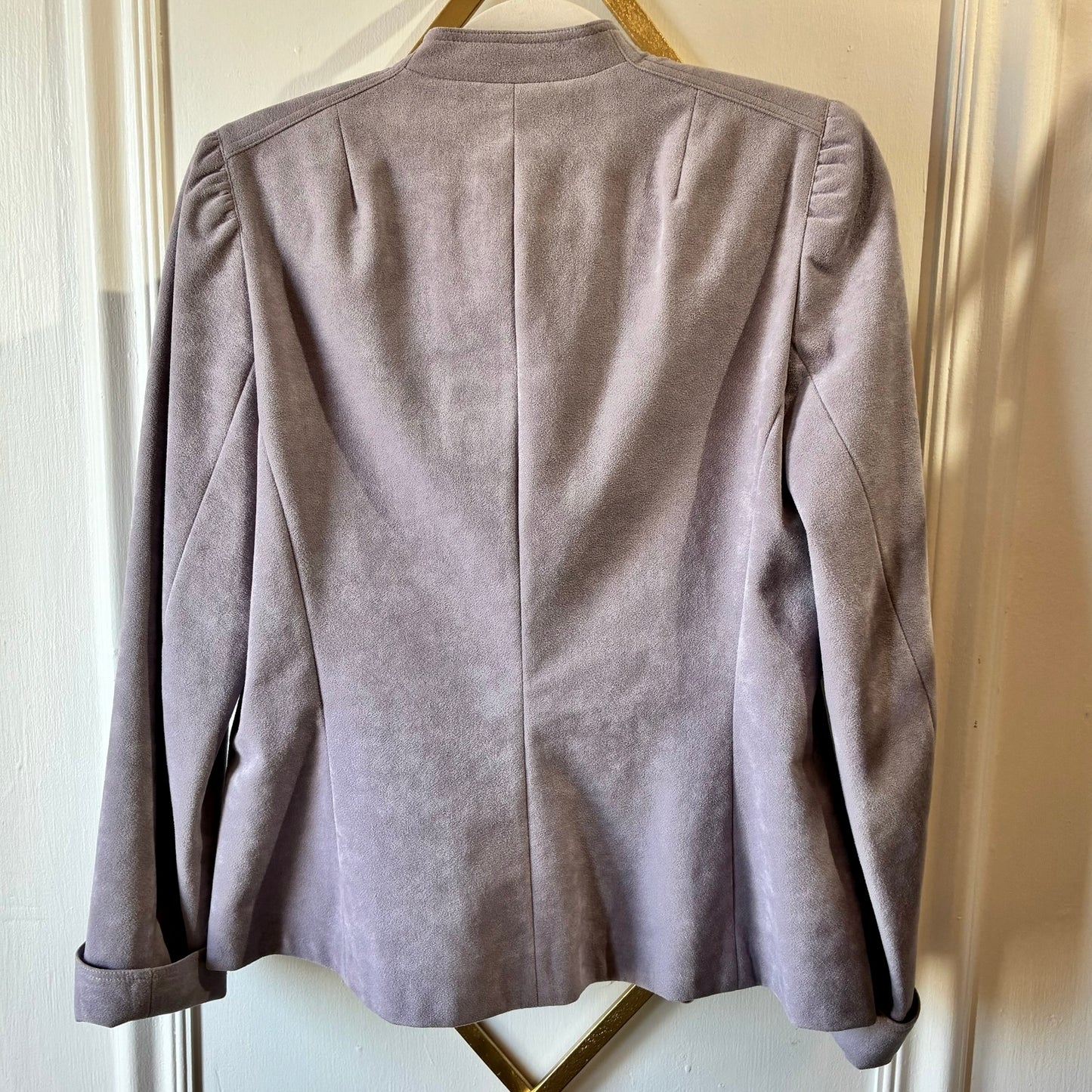 Vintage Roth-Le-Cover Lavender Suede Blazer – Women’s Size 10
