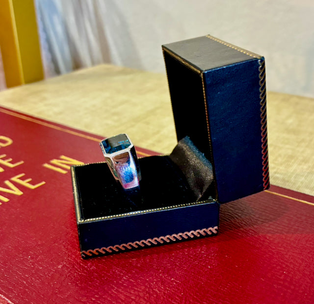 EFFY® Men's Ring London Blue Topaz .925 Sterling Silver