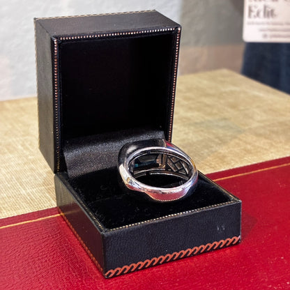 EFFY® Men's Ring London Blue Topaz .925 Sterling Silver